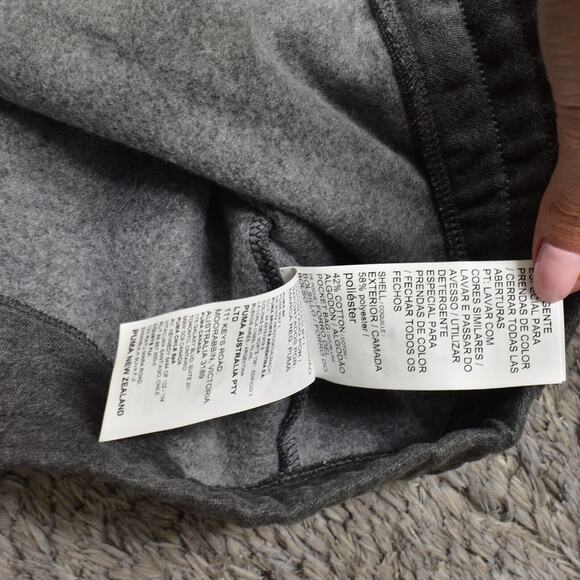 Puma Women's Plus Size 3X Basic Jacket Gray Cotton Blend Solid - Picture 7 of 8